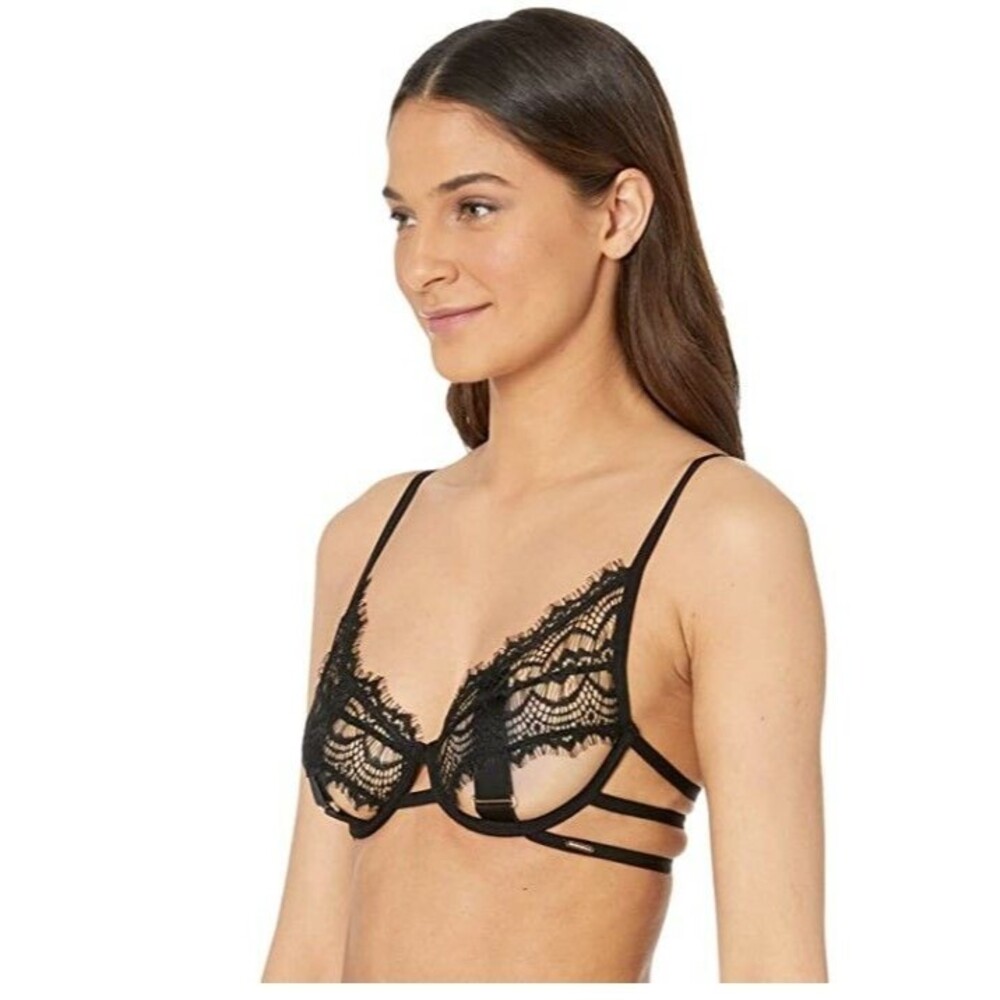 Bluebella Womens Jude Strappy Lace Black Bra   Size 34D       11566